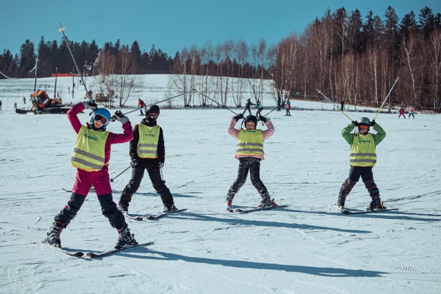 Pierwsze kroki z nartami - Wisła