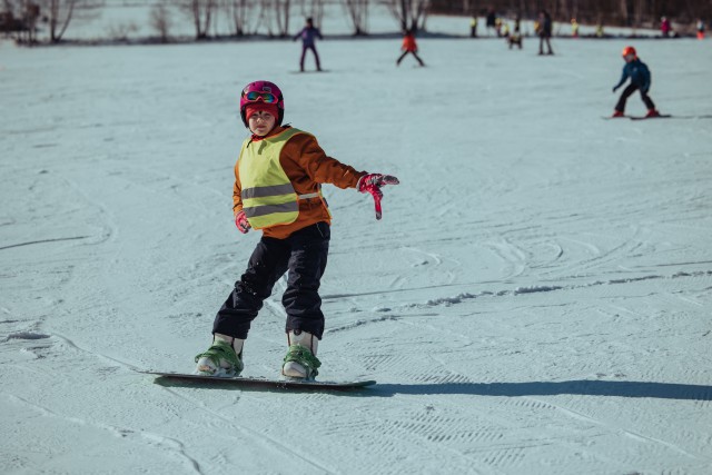 Pierwsze kroki ze snowboardem - Wisła