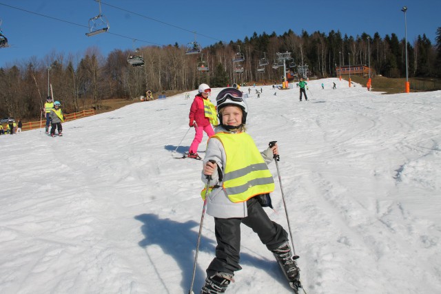 Pierwsze kroki z nartami - Wisła