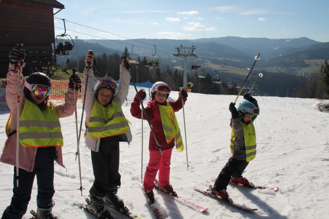 Pierwsze kroki z nartami - Wisła