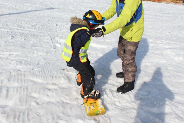 Pierwsze kroki ze snowboardem - Wisła