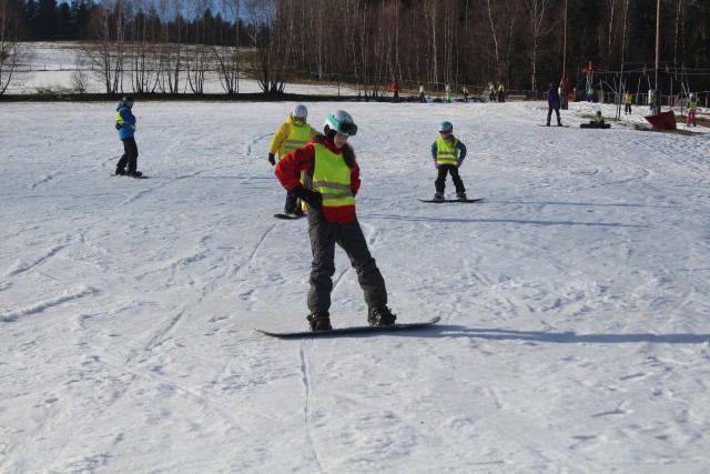 Pierwsze kroki ze snowboardem - Kaszuby