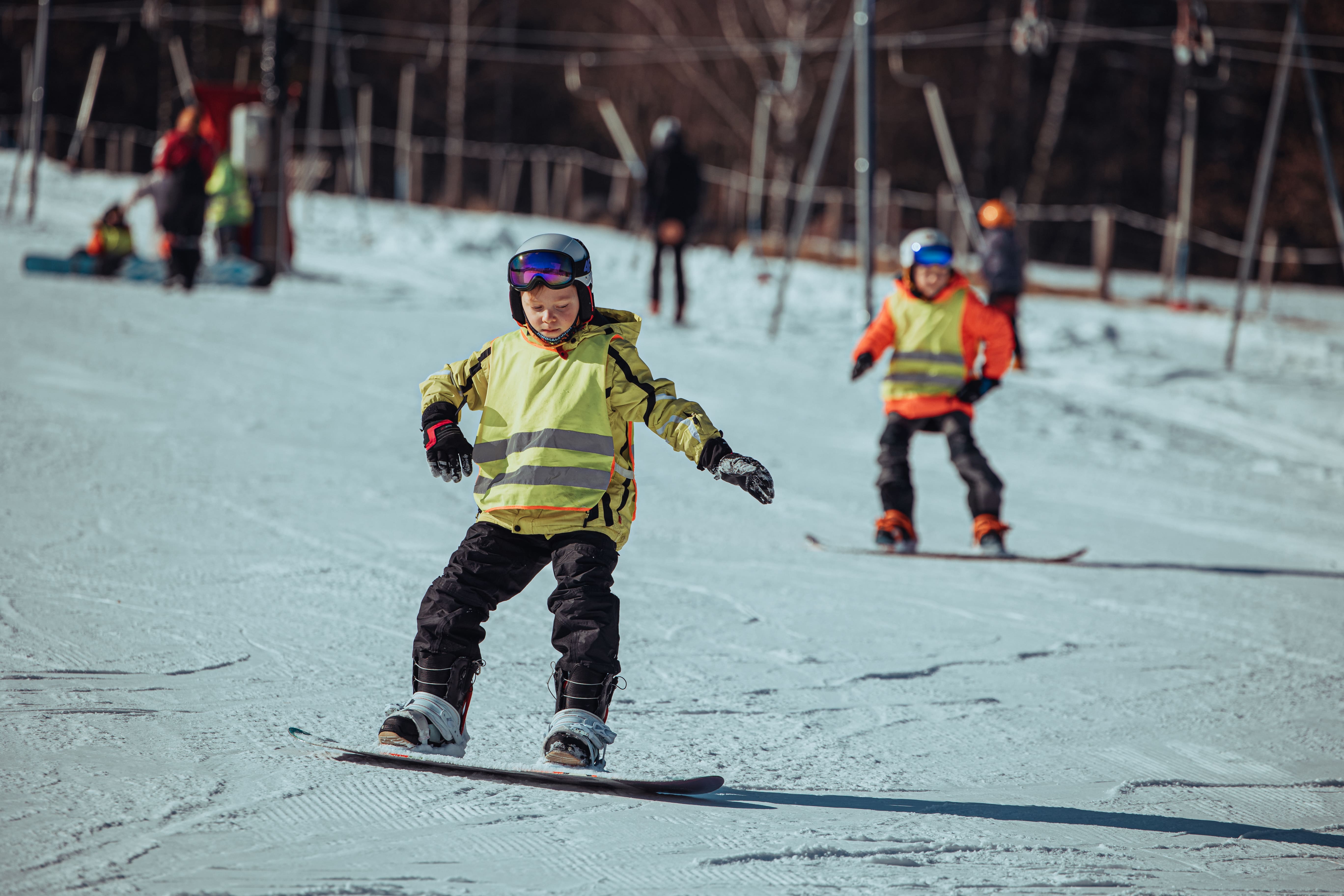Pierwsze kroki ze snowboardem - Kaszuby